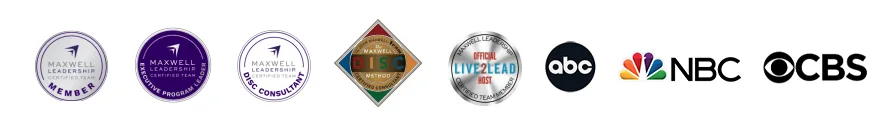 Maxwell Leadership Certified Team Member, Executive Program Leader, DISC Consultant, Maxwell DISC Method, Official Live2Lead Host — featured on ABC, NBC, CBS